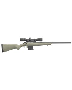 Ruger 26952 American Predator Full Size 204 Ruger 10+1 22" Matte Black Threaded Barrel, Matte Black Picatinny Rail Steel Receiver, Fixed Moss Green Synthetic Stock, Vortex Crossfire II 4-12x44mm