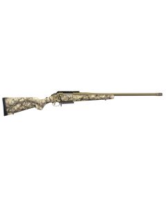 Ruger 26925 AmericanFull Size 6.5 Creedmoor 3+1 22" Burnt Bronze Cerakote Heavy Barrel, Picatinny Rail Steel Receiver, GoWild Camo I-M Brush Fixed Synthetic Stock, Right Hand