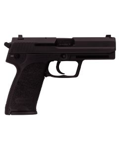 HK 81000326 USP V7 LEM 45 ACP Caliber with 4.41" Barrel, 12+1 Capacity, Overall Black Finish, Serrated Trigger Guard Frame, Serrated Steel Slide &amp;Polymer Grip Includes 2 Mags