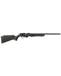 Rossi RB17H2111 RB17Full Size 17 HMR 5+1, 21" Matte Black Button Rifled Free Floating Steel Barrel, Matte Black Stainless Steel Receiver, Black Fixed Monte Carlo Stock, Right Hand