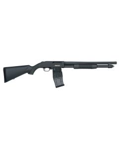 Mossberg 50205 590M Mag-Fed 12 Gauge 2.75" 10+1 18.50" Cylinder Bore Barrel Matte Blued Rec Black Synthetic Stock Right Hand