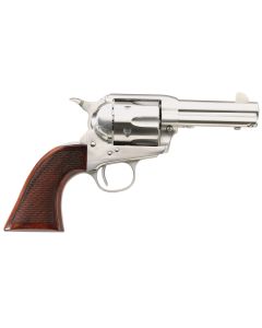 Taylors &amp; Company 550818 Runnin Iron45 Colt (LC) Caliber with 3.50"Barrel, 6rd Capacity Cylinder, Overall Stainless Steel Finish &amp; Checkered Walnut Grip
