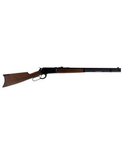 Winchester Repeating Arms 534175171 Model 1886 Short Rifle 45-90 Win 8+1 24" Brushed Polish Blued Sporter Barrel, Drilled &amp; Tapped Steel Receiver, Grade I Satin Walnut Straight Grip Stock