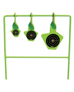 SME SMEST22 Spinning TargetRimfire Pistol/Rifle Steel Black/Green Bullseye Illustration Impact Enhancement Motion