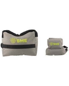 SME SMEGRF Front &amp; Rear Gun RestInert Poly Bead Filled Shooting Bags, Suede Leather Topper, Non-Slip Bottom, 600D Polyester