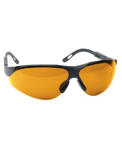 Walker's GWPXSGLAMB Sport Glasses Elite Adult Amber Lens Polycarbonate Black Frame