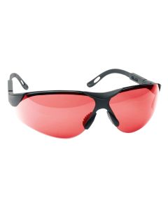 Walker's GWPXSGLVER Sport Glasses Elite Adult Vermilion Lens Polycarbonate Black Frame
