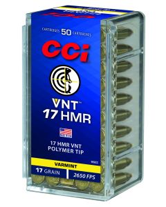 CCI 959CC VNT Rimfire 17HMR 17gr Varmint Tipped 50 Per Box/40 Case