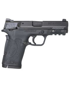 Smith &amp; Wesson 11663 M&amp;P Shield EZ Micro-Compact Frame 380 ACP 8+1, 3.67" Black Armornite Steel Barrel &amp; Serrated Slide, Matte Black Polymer Frame w/Picatinny Rail, Thumb/Grip Safety, Ambidextrous