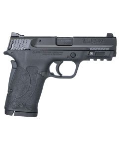 Smith &amp; Wesson 180023 M&amp;P Shield EZ 380 ACP 8+1 3.67" Barrel, Black Polymer Frame With Picatinny Acc. Rail, Black Armornite Stainless Steel Slide, Loaded Chamber Indicator, No Manual Safety