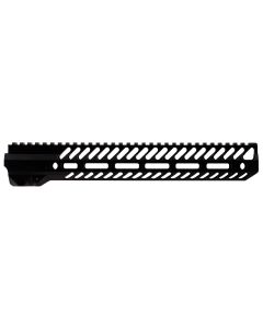 Seekins Precision 0010530051 NOXS M-LOK Rail System AR-15 Black Hardcoat Anodized 6005A-T6 Aluminum 12" Picatinny