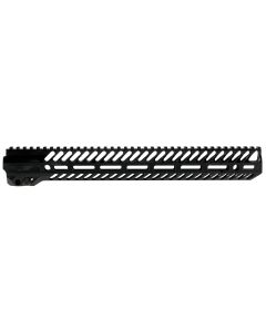 Seekins Precision 0010530053 NOXS M-LOK Rail System AR-15 Black Hardcoat Anodized 6005A-T6 Aluminum 15" Picatinny