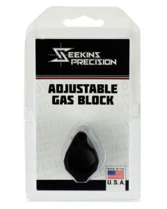 Seekins Precision 0011510031 Low Profile Adjustable Gas Block 1.37" x .94" Black Melonite