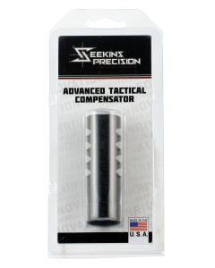 Seekins Precision 0011510039 ATC Muzzle Brake Black Melonite 416R Stainless Steel with 5/8"-24 tpi Threads for 7.62x51mm NATO AR-10