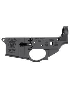 Spikes STLS031 Viking Stripped Lower Receiver Multi-Caliber 7075-T6 Aluminum Black Anodized for AR-15