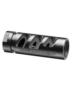 Rise Armament RA701223BLK RA-701 Compensator Black Nitride 416R Stainless Steel with 1/2"-28 tpi Threads &amp; 2.50" OAL for 5.56x45mm NATO AR-Platform