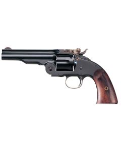 Taylors &amp; Company 550664 Second Model Schofield 45 Colt (LC) Caliber with 5" Barrel, 6rd Capacity Cylinder, Overall Blued Finish Steel &amp; Walnut Grip