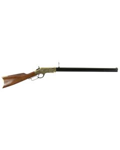 Taylors &amp; Company 550296 1860 Brass Engraved 44-40 Win 13+1 24.25" Blued Octagon Barrel, Brass Engraved/ Brass Receiver, Walnut/ Synthetic Stock, Right Hand