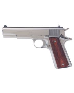 Colt Mfg O1070BSTS 1911 Government 45 ACP 7+1 5" Stainless National Match Barrel, Serrated Slide &amp; Frame w/Beavertail, Redwood Grip