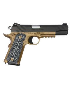 Colt Mfg O1070CQBFB Custom CQB 45 ACP 8+1 5" Stainless National Match Barrel, Black Serrated Carbon Steel Slide, Flat Dark Earth Steel Frame w/Picatinny Rail, Black G10 Grip, Ambidextrous