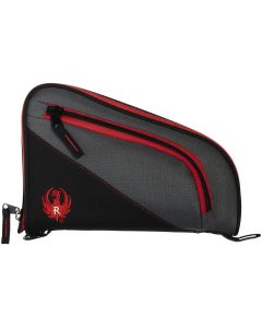 Ruger 27401 Tucson Handgun Case Black/Red/Gray Lockable Zippers