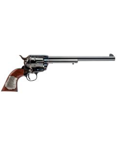 Cimarron CA558 Wyatt Earp Frontier Buntline Hollywood Series 45 Colt (LC) 6rd 10" Blued Steel Barrel &amp; Cylinder Old Model Case Hardened Steel Frame with Walnut Grip