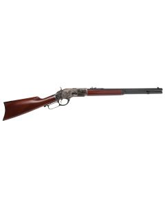 Cimarron CA281 1873 Short Full Size 45 Colt (Long Colt) 10+1 20" Blued Octagon Barrel, Color Case Hardened Stainless Steel Receiver, Walnut Fixed Stock, Right Hand