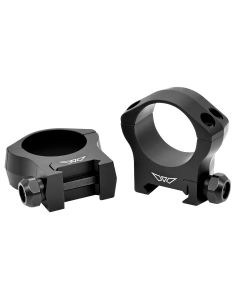 Warne 7214M Scope Rings Mountain Tech Matte Black 30mm Medium 0 MOA
