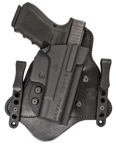 Comp-Tac C225SF196RBSN MTACIWB Black Kydex/Leather Belt Clip Fits Springfield XDS Fits 3.30" Barrel Right Hand