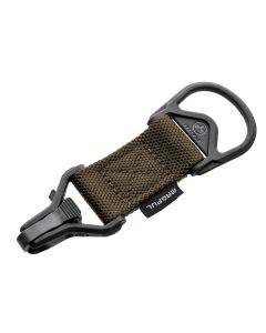 Magpul MAG516-COY MS1/MS3 Sling Adapter made of Steel with Coyote Melonite Finish, Polymer Hardware, Nylon 1.25" Webbing &amp; Two to One-Point Design for AR-15, M4 &amp; M16