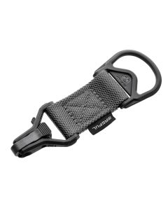 Magpul MAG516-GRY MS1/MS3 Sling Adapter made of Steel with Stealth Gray Melonite Finish, Polymer Hardware, Nylon 1.25" Webbing &amp; Two to One-Point Design for AR-15, M4 &amp; M16