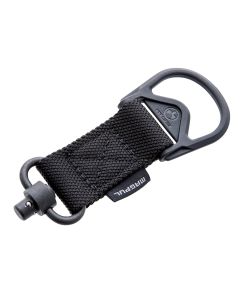 Magpul MAG517-BLK MS1/MS3 QD Sling Adapter made of Steel with Maganese Phosphate Black Finish, Polymer Hardware, Nylon 1.25" Webbing &amp; Two to One-Point Design for AR-15, M4, M16, AK-Platform &amp; AKM