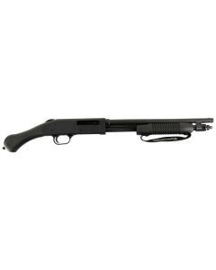 Mossberg 50649 590 Shockwave 410 Gauge Pump 3" 5+1 14.38" Matte Blued Heavy-Walled Barrel, Drilled &amp; Tapped Blued Stainless Steel Receiver, Black Raptor Birdshead Grip