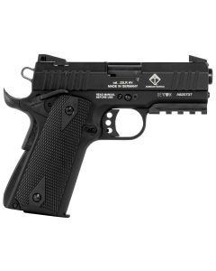 GSG GERG2210GSG9CA 922 *CA Compliant 22 LR 10+1 3.40" All Black Steel Barrel, Serrated Slide, Zinc Alloy w/Picatinny Rail &amp; Beavertail Frame, Black Double Diamond Polymer Grip