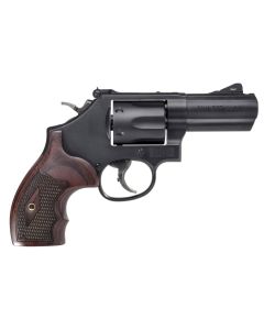 Smith &amp; Wesson 12039 PC Model 19 Carry Comp K-Frame 357 Mag 38 S&amp;W Spl +P 6 Shot 3" Black PowerPort Vented Barrel Black Cylinder Black Carbon Steel Frame Finger Grooved Wood Grip Exposed Hammer