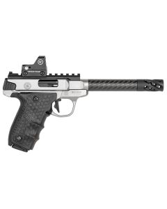 Smith &amp; Wesson 12081 Performance Center Victory Target 22 LR 6" CF MB 10+1 Stainless Steel Tandemkross Black HiveGrip with Integrated Target Thumb Rest Grip Red Dot