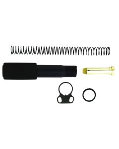 TacFire MAR049B Buffer Tube Kit Mil-Spec AR-15 Black Aluminum AR-Pistol Platform