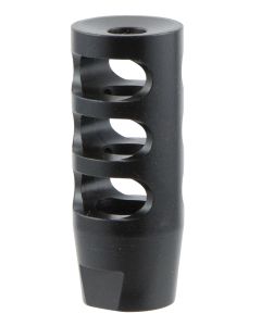 TacFire MZ10023B Compact Compensator Black Nitride Steel with 5/8"-24 tpi Threads, 2.50" OAL &amp; 1" Diameter for 308 Win AR-10