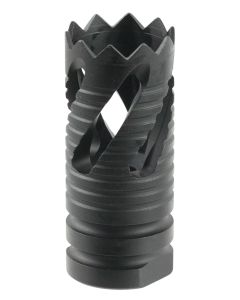 TacFire MZ1021 Thread Crown Muzzle Brake Black Oxide Steel with 1/2"-28 tpi Threads &amp; 2.05" OAL for 5.56x45mm NATO AR-15