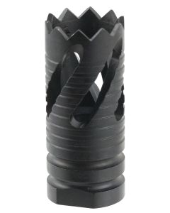 TacFire MZ10213B Thread Crown Muzzle Brake Black Oxide Steel with 5/8"-24 tpi Threads &amp; 2.05" OAL for 308 Win AR-10