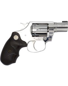 Colt Mfg COBRASS2BB Cobra Bright 38 Special +P 6 Shot 2" Mirror Polished Stainless Steel Barrel, Cylinder Mirror &amp; Frame, Black Hogue Rubber w/Finger Grooves Grip