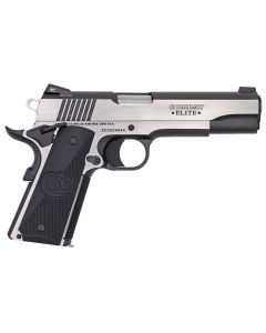 Colt Mfg O1072CE 1911 Combat Elite Government 9mm Luger 5" 9+1 Overall Two-Tone Elite Finish Stainless Steel Frame &amp; Slide with Half Checkered &amp; Scalloped Black G10 Grip &amp; Night Sights