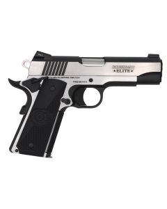Colt Mfg O4080CE Combat Elite Commander 45 ACP 8+1 4.25" Stainless Steel Barrel, Two-Tone Serrated Stainless Steel Slide &amp; Frame w/Beavertail, Black Scalloped G10 Grip, Ambidextrous