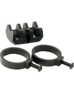 Magpul MAG614-BLK Light Mount V-Block and RingsBlack Anodized Aluminum/Polymer