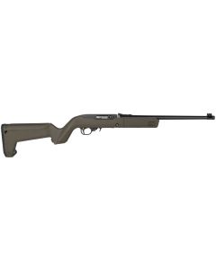 Ruger 31101 10/22 Takedown 22 LR 10+1 16.40" Threaded Barrel, Satin Blued Alloy Steel, Exclusive Magpul X-22 Backpacker OD Green Stock, Cross-Bolt Manual Safety, Includes 4 BX-1 Mags