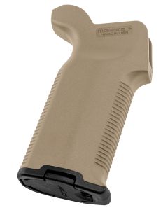 Magpul MAG532-FDE MOE-K2+ Grip Flat Dark Earth Polymer with OverMolded Rubber for AR-15, AR-10, M4, M16, M110, SR25