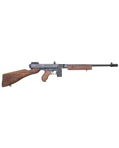 Thompson T110SH 1927A-1 Deluxe 45 ACP Caliber with 18" Barrel, 10+1 Capacity (Stick), Blued Metal Finish, American Walnut Stock Horizontal Wood Grip Right Hand