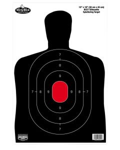 Birchwood Casey 35702 Dirty Bird BC-27 Silhouette Tagboard Hanging Pistol 12" x 18" Black/Red 100 Per Pkg