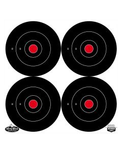 Birchwood Casey 35570 Dirty Bird6" Bullseye Tagboard Hanging Black/White 100 Per Pkg