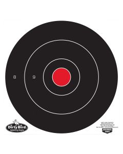 Birchwood Casey 35070 Dirty Bird12" Bullseye Tagboard Hanging Universal Black/Red 100 Per Pkg